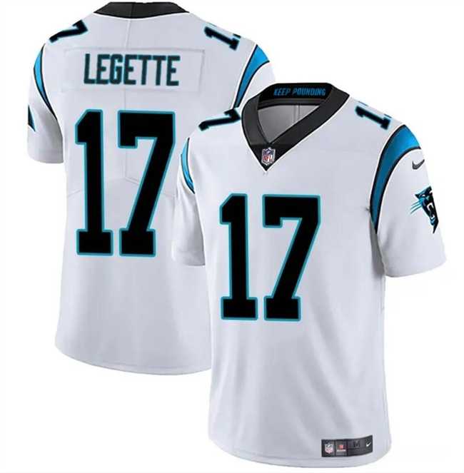 Men & Women & Youth Carolina Panthers #17 Xavier Legette White 2024 Draft Vapor Limited Stitched Jersey->carolina panthers->NFL Jersey